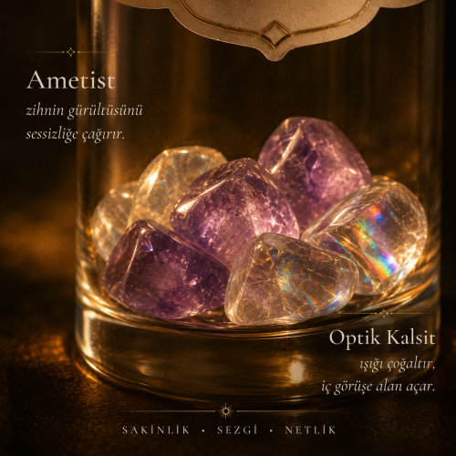 ıtır hidrosolü-ametist taşı
